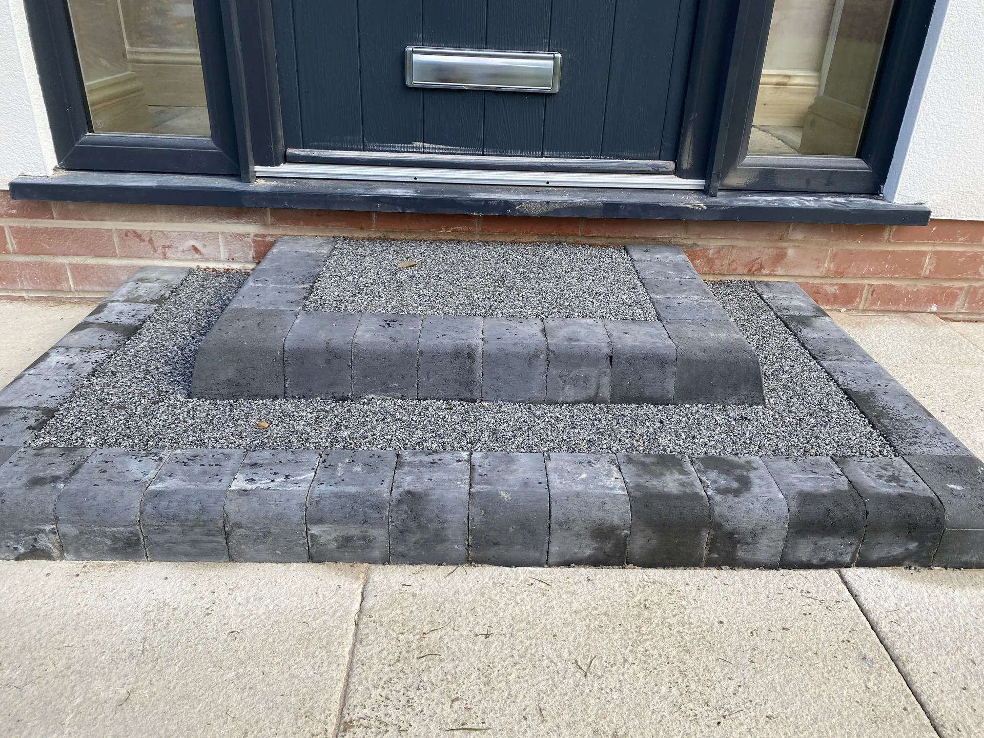 Step or kerb detail from a PaveForce Driveways job