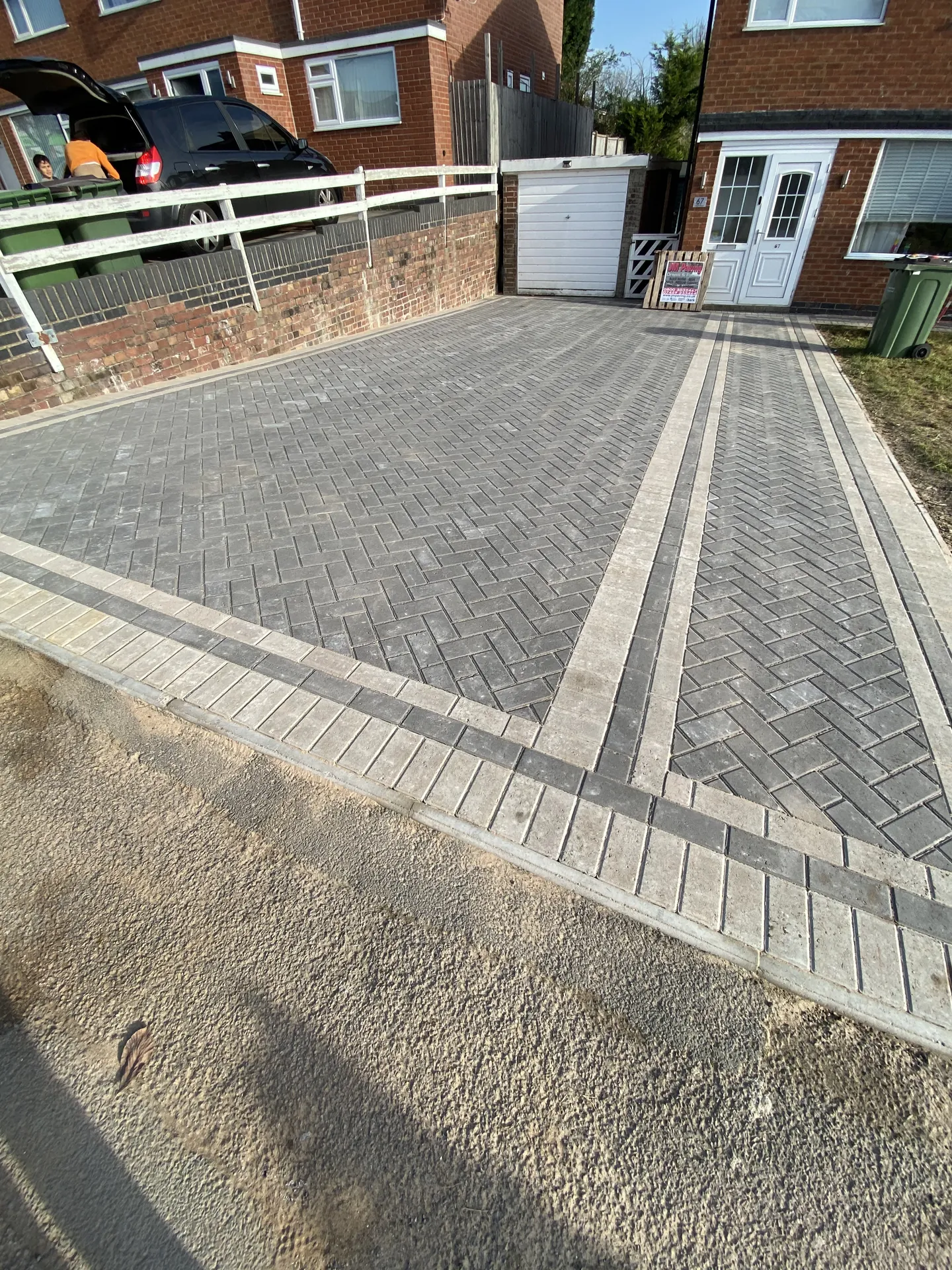 Block-paved driveway completed by PaveForce Driveways