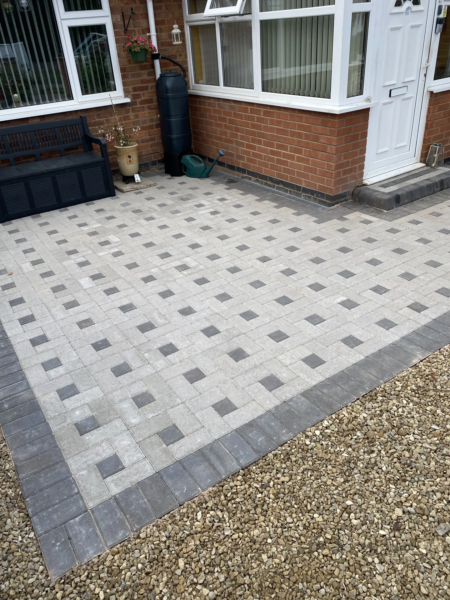 Block-paved driveway completed by PaveForce Driveways