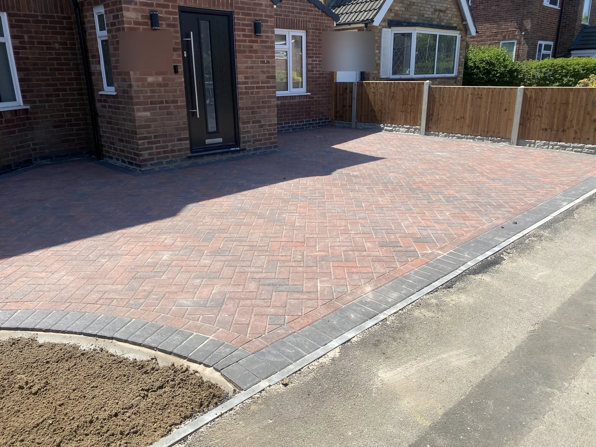 Block-paved driveway completed by PaveForce Driveways