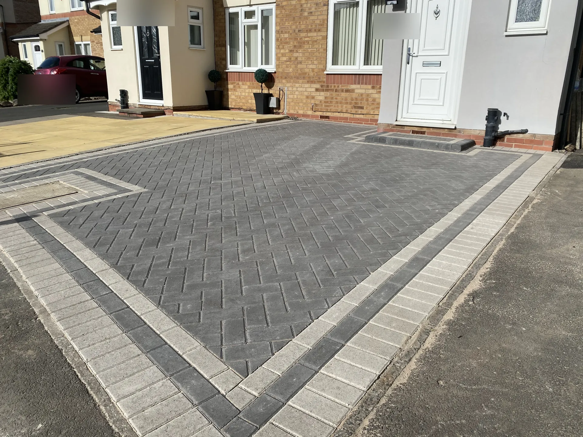 Block-paved driveway completed by PaveForce Driveways