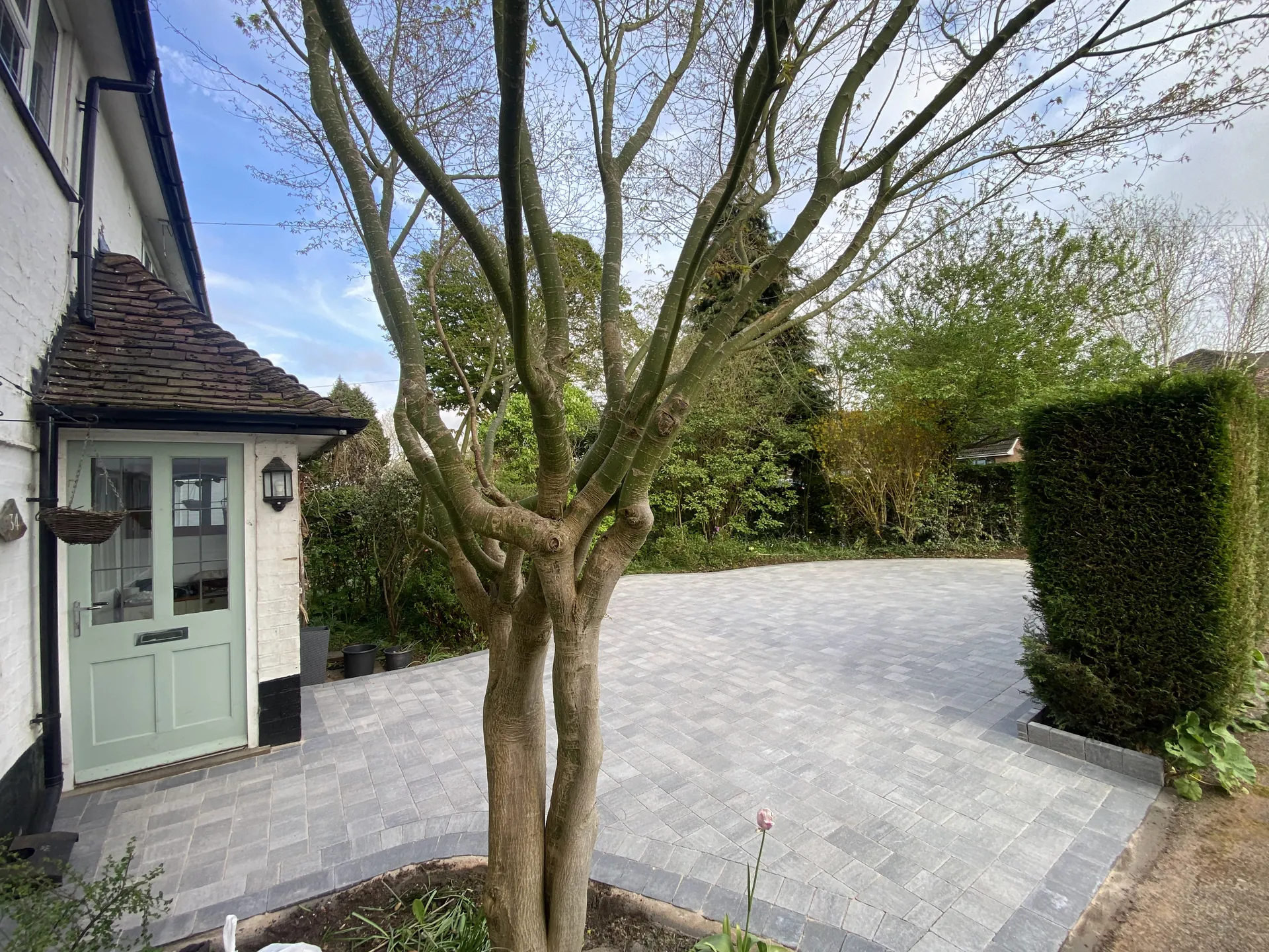 Block-paved driveway completed by PaveForce Driveways