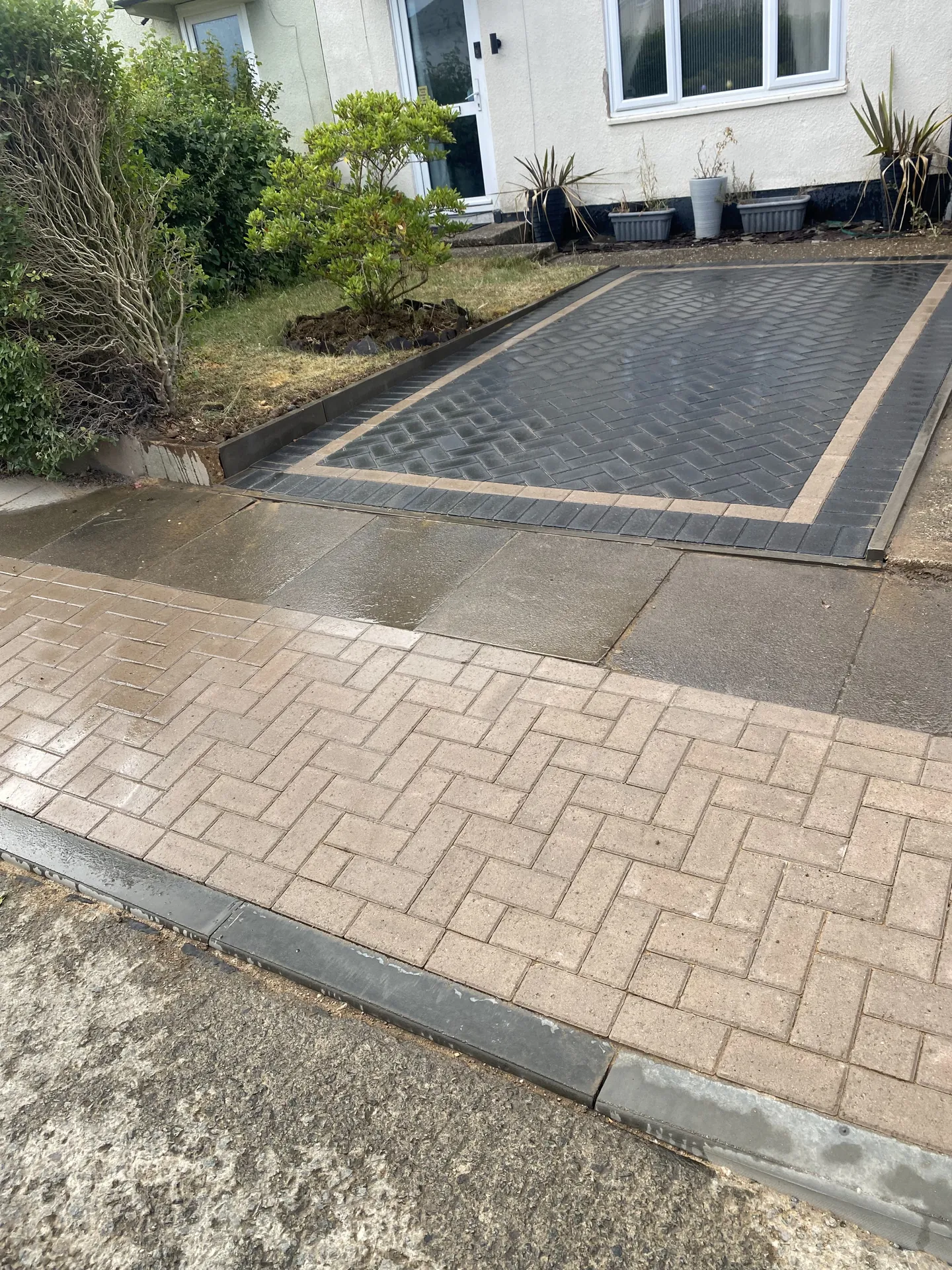 Block-paved driveway completed by PaveForce Driveways
