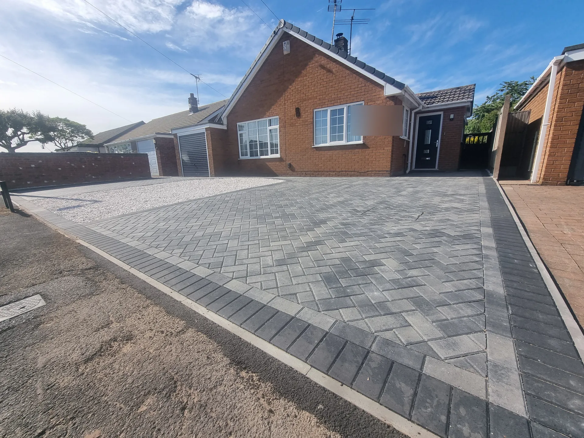 Block-paved driveway completed by PaveForce Driveways