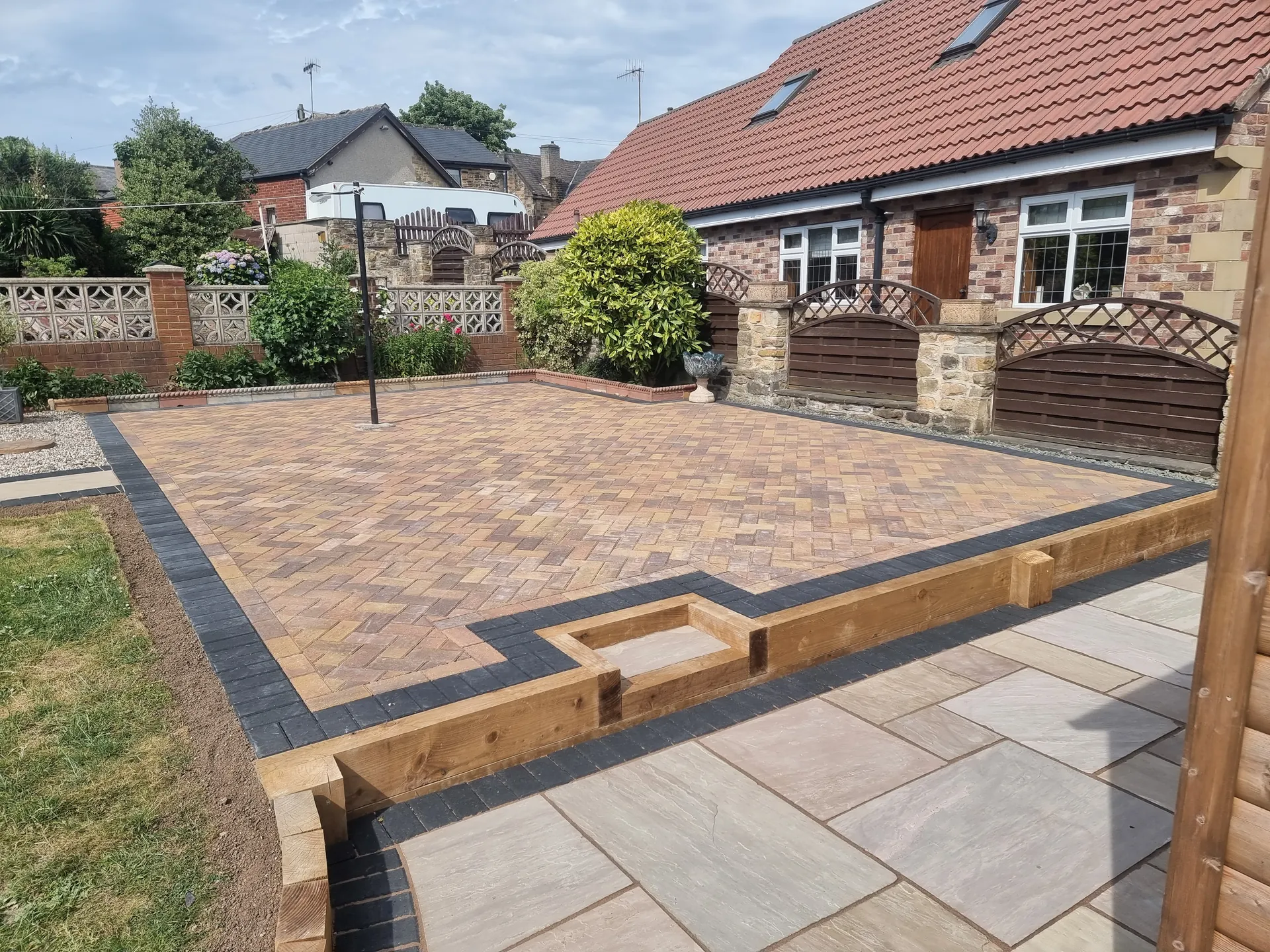 Block-paved driveway completed by PaveForce Driveways